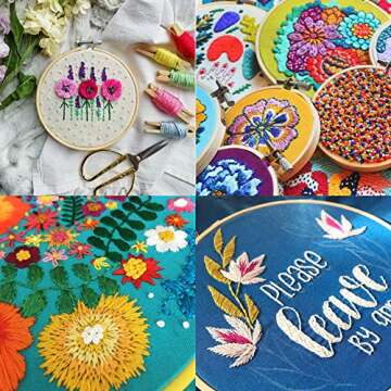 ATDAWN Rainbow Color Embroidery Thread,Cross Stitch Threads, Bracelets Floss, Crafts Floss (200 Colour)