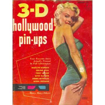 3-D Hollywood Pin-Ups Magazine featuring Marilyn Monroe, 1953 (Volume 1, Number 1)