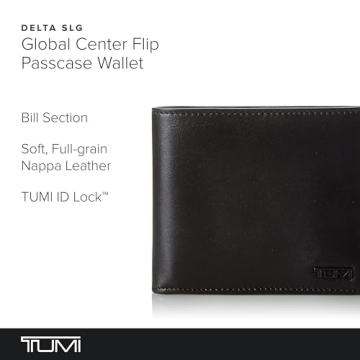 TUMI Bifold Leather Wallet with RFID Blocking