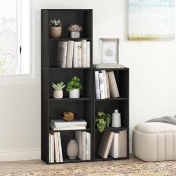 Furinno Luder 5-Tier Blackwood Bookcase Storage Shelves
