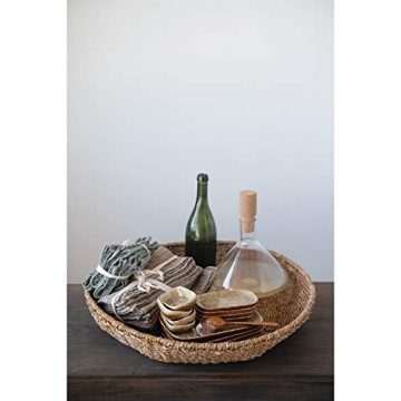 Elegant Hand-Woven Seagrass Tray for Home Decor