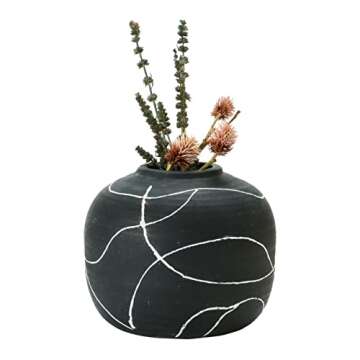 Creative Co-Op Decorative Terra-Cotta Vase - Modern Design