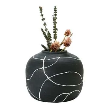 Creative Co-Op Decorative Terra-Cotta Vase - Modern Design