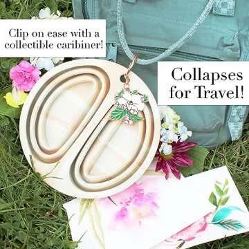 Collapsible Paint Brush Cleaner with Dual Wells for Artists