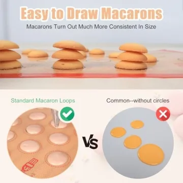 Colorful Non-Stick Silicone Baking Mats Set for Cookies