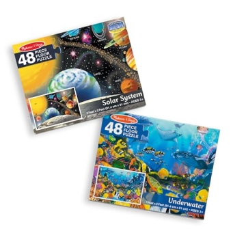 Melissa Doug Solar System Underwater Floor Puzzles Kids 3+