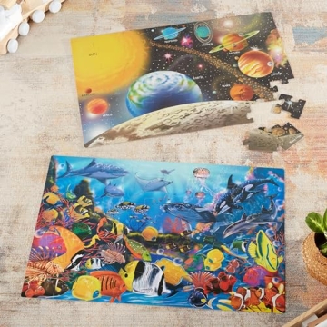 Melissa Doug Solar System Underwater Floor Puzzles Kids 3+