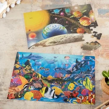 Melissa Doug Solar System Underwater Floor Puzzles Kids 3+