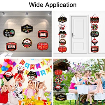 Las Vegas Action Sign Cutouts for Parties 10 Count