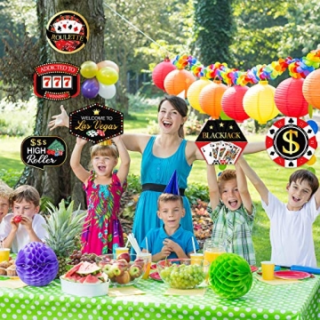 Las Vegas Action Sign Cutouts for Parties 10 Count