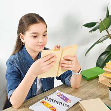 Fainne Scented Bookmarks for Kid Fruit Scratch and Sniff Bookmarks Fun Bookmarks Classroom Bookmark Colorful Chocolate Popcorn Donut Dessert Bookmark Teenager School Office Home, 12 Style(36 Pieces)