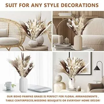 104 Dried Pampas Grass Décor for Weddings and Homes