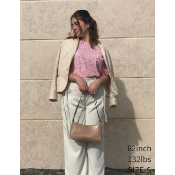 Zeagoo Floral Printed Short Sleeve Blouse - Trendy Women's Tops