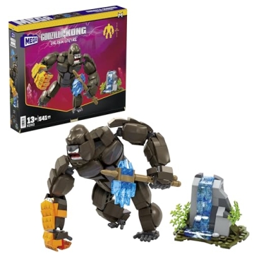 Mega Godzilla x Kong The New Empire Building Set Action Figure Kong with 541 Pieces and Accessories,...