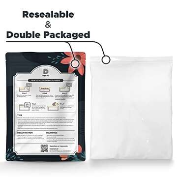 Dry & Dry (NET 3 LBS) Newly Developed Silica Gel Flower Drying - Ultra Premium Silica Gel for Drying Flowers Silica Gel Flower Drying(1 Bag of 3 LBS Reusable)