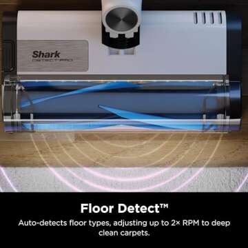 SHARK IW4625 Detect Pro Auto-Empty System - Lightweight Cordless Stick Vacuum for Pet Hair with HEPA Filter, Flexible Wand, Portable Handheld, Charging Dock, Self-Cleaning Brushroll, Tools (Renewed)