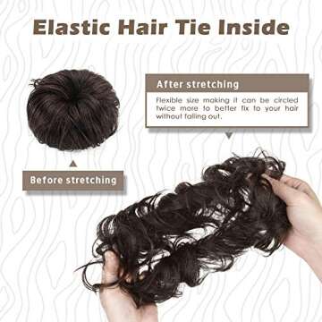 BARSDAR Human Hair Bun Extension for Effortless Styling