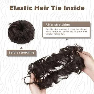 BARSDAR Human Hair Bun Extension for Effortless Styling