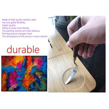 5 PCS Stainless Steel Painting Knives Set for Artists