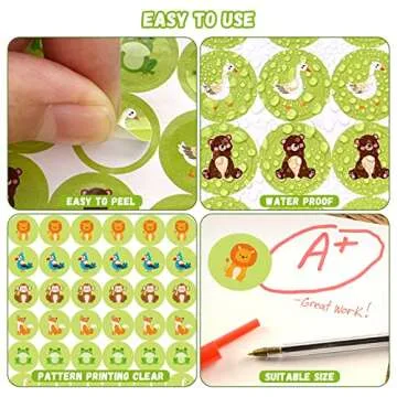 140PCS Incentive Charts Sticker for Classroom Reward Chart for Kids Behavior, Potty Training Chore Chart for Toddlers Boys, Girls Class Teaching or Home Using(4 Designs- Ponds Forests Sea Space)