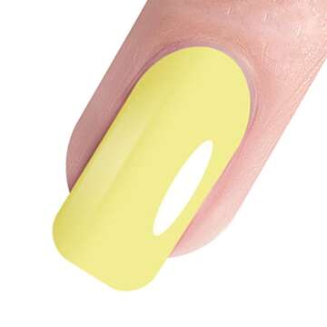 Vishine Nail Gel Polish, 15ml Soak Off Nail Gel Polish Nail Art Manicure Salon DIY at Home UV LED Light Required - Bright Pastel Yellow