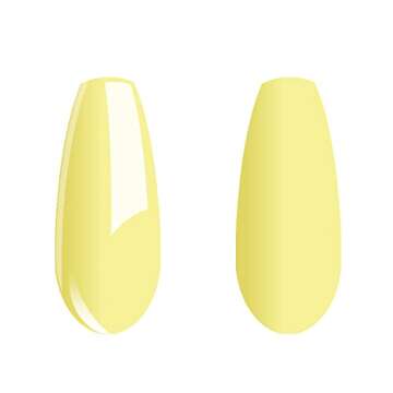Vishine Nail Gel Polish, 15ml Soak Off Nail Gel Polish Nail Art Manicure Salon DIY at Home UV LED Light Required - Bright Pastel Yellow