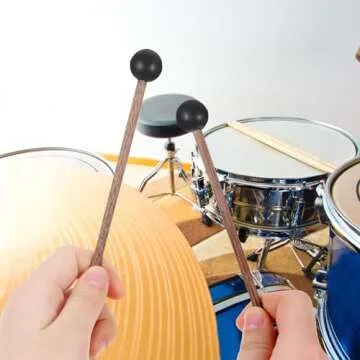 4 Pc Rubber Drumsticks for Children - Perfect for Young Musicians