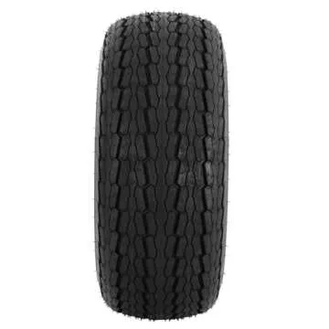 YUANXING 20.5x8-10 Trailer Tires on Rim - 5 Lug on 4-1/2" white Wheel - Load Range E,10PR, Set of 2