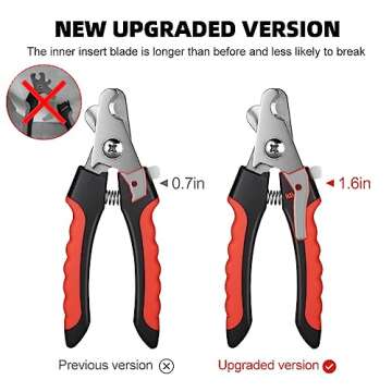 HAWATOUR Dog Nail Clippers, Professional Pet Nail Clipper & Trimmers with Safety Guard to Avoid Over...