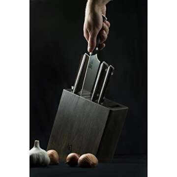 Shun Kanso 8" Chef’s Knife, Handcrafted Japanese Kitchen Knife, AUS10A Stainless Steel Blade, Taga...