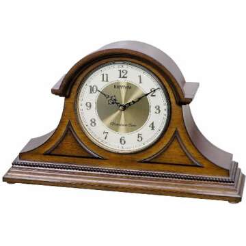 Rhythm Clocks Remington II Wooden Musical Mantel Clock
