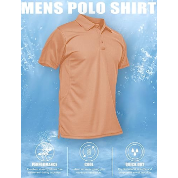 MAGCOMSEN Men's Quick Dry Polo Shirt for Comfort and Style