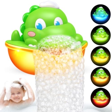 Diyfrety Baby Bath Toys,Light-Up Bath Toys Bath Bubble Machine Automatic Bubble Maker Bath Toys for ...