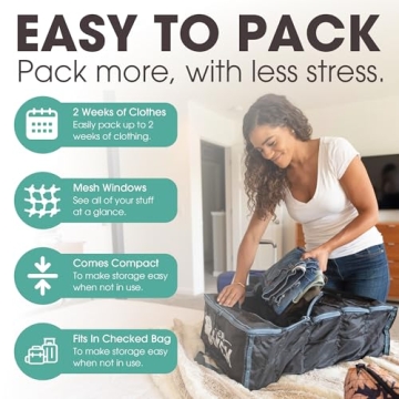 Pack Gear Hanging Organizer for Effortless Travel Packing