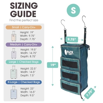 Pack Gear Hanging Organizer for Effortless Travel Packing