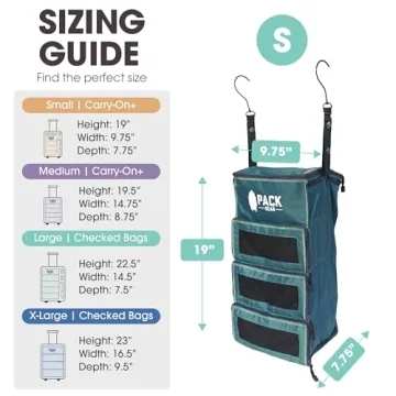 Pack Gear Hanging Organizer for Effortless Travel Packing