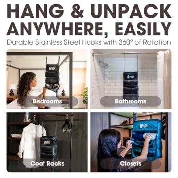 Pack Gear Hanging Organizer for Effortless Travel Packing