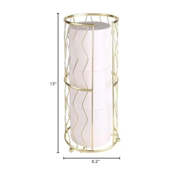 Stylish Megier Standing Toilet Paper Holder for All Bathrooms