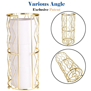 Stylish Megier Standing Toilet Paper Holder for All Bathrooms