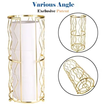 Stylish Megier Standing Toilet Paper Holder for All Bathrooms