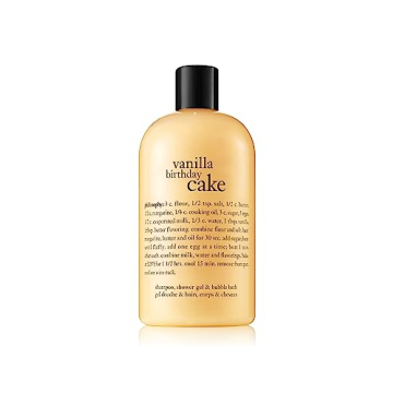 philosophy Vanilla Cake Shampoo Shower Gel & Bubble Bath, 1 Pound (Pack of 1)