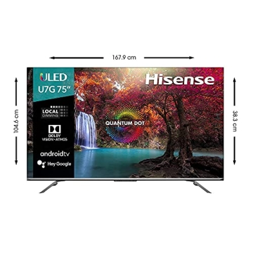 Hisense 75U7G 75-inch Android 4K Smart TV with Dolby Vision