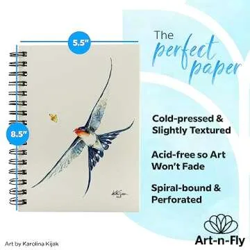 Art-n-Fly 5.5x8.5 Watercolor Sketchpad - 2 Pack