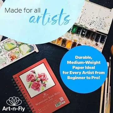 Art-n-Fly 5.5x8.5 Watercolor Sketchpad - 2 Pack