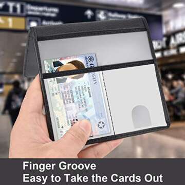 Cacturism Car Registration and Insurance Holder, Vehicle Glove Box Car Organizer Men Women Wallet Accessories Case for Cards, Essential Document, Driver License