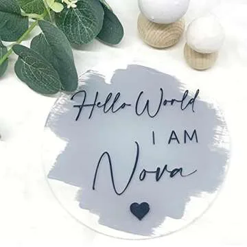 20 Pieces Clear Circle Acrylic Sheet 4 Inch Acrylic Plexiglass Disc Transparent Round Acrylic Sign for Milestone Markers, Name Cards, Cricut Cutting and Engraving, Painting and DIY Projects