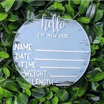 20 Pieces Clear Circle Acrylic Sheet 4 Inch Acrylic Plexiglass Disc Transparent Round Acrylic Sign for Milestone Markers, Name Cards, Cricut Cutting and Engraving, Painting and DIY Projects