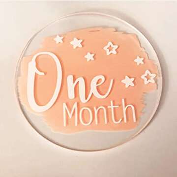 20 Pieces Clear Circle Acrylic Sheet 4 Inch Acrylic Plexiglass Disc Transparent Round Acrylic Sign for Milestone Markers, Name Cards, Cricut Cutting and Engraving, Painting and DIY Projects