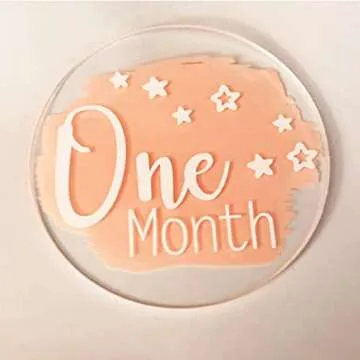 20 Pieces Clear Circle Acrylic Sheet 4 Inch Acrylic Plexiglass Disc Transparent Round Acrylic Sign for Milestone Markers, Name Cards, Cricut Cutting and Engraving, Painting and DIY Projects