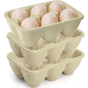 Stylish DEAYOU Ceramic Egg Tray Set for Home & Kitchen